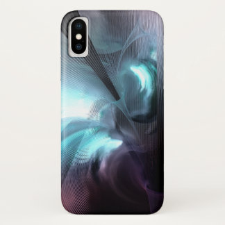 Door het gat Fractal Black Hole iPhone X Hoesje