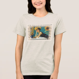Door het leven gaan - grappig Tri-Blend shirt