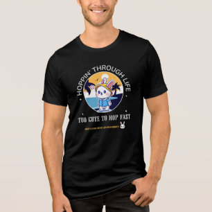 Door het leven huppelen Tri-Blend shirt