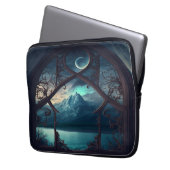 Door het Moonlit Venster Laptop Sleeve (Voorkant Links)