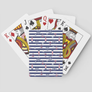 Door het patroon van het Zee Pokerkaarten