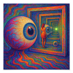 "Door het prisma van het zicht" Foto Afdruk