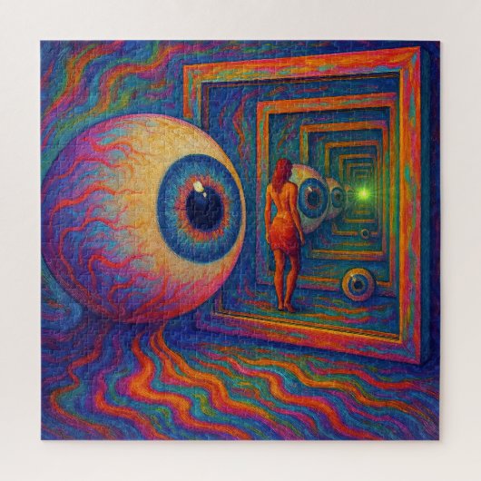 "Door het prisma van het zicht" Legpuzzel (Verticaal)