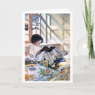 Door het raam in de winter, Jessie Willcox Smith Kaart