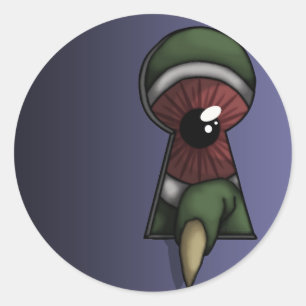 Door het sleutelgat, stickers