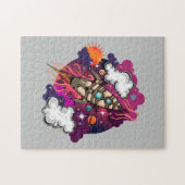 Door het sterrenstelsel legpuzzel (Horizontaal)