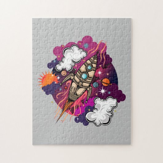 Door het sterrenstelsel legpuzzel (Verticaal)