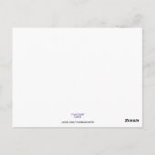 Door het zee briefkaart (Achterkant)