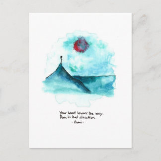 Door het zee briefkaart