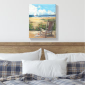 Door het Zee Canvas Afdruk (Insitu (Slaapkamer))