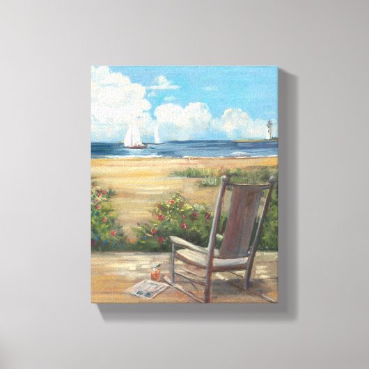 Door het Zee Canvas Afdruk (Voorkant)