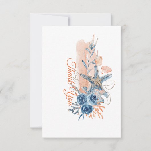 Door het Zee Hartelijk dank Bedankkaart (Voorkant)