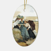 Door het Zee Keramisch Ornament (Links)