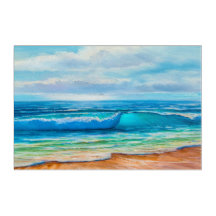 Door het Zee Ocean Painting Lg. Acrylic Art