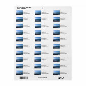 Door het Zee Retouradreslabels Etiket (Full Sheet)