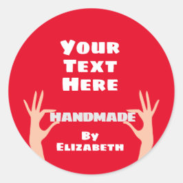 Door jou gegeven ronde sticker