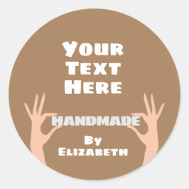 Door jou gegeven ronde sticker