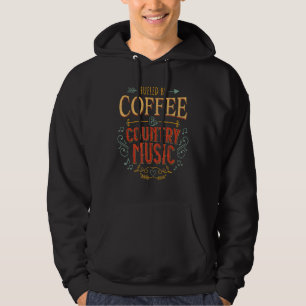 Door koffie en country Music Retro W Hoodie