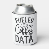 Door koffie en gegevens gevoed blikjeskoeler (Blikje Voorkant)