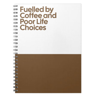 Door Koffie Gedreven Grappige Notitieboek