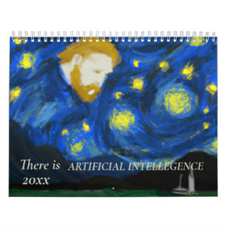 Door kunstmatige intelligentie gegenereerde kalend kalender