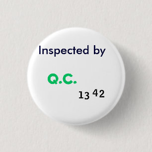 Door kwaliteitscontrole geïnspecteerd ronde button 3,2 cm