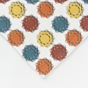 door Marokko geïnspireerd aards patroon Fleece Deken