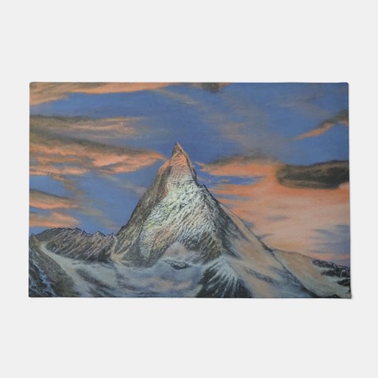 Door Mat - "The Matterhorn At Sunset" (Voorkant)