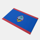 Door Mat with Flag of Guam, USA (Schuin)