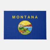 Door Mat with Flag of Montana State, USA (Voorkant)