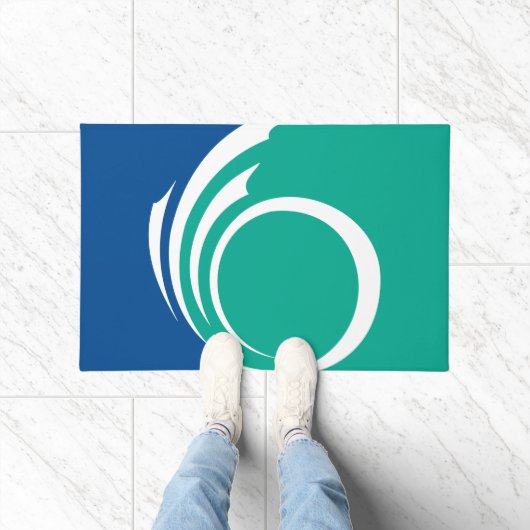 Door Mat with Flag of Ottawa, Canada (Binnen)