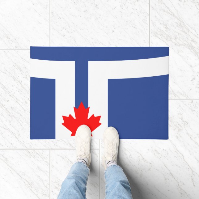 Door Mat with Flag of Toronto, Canada (Binnen)