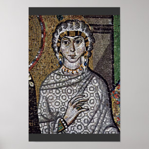 door Meister von San Vitale in Ravenna (beste kwal Poster