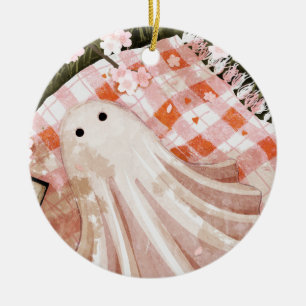 Door mezelf tapijt op te hangen keramisch ornament