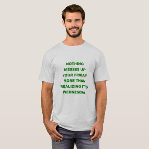 Door middeweekse depressie de vrijdagshirt verpest t-shirt