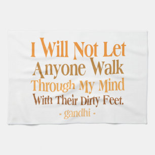 Door mijn gedachten Gandhi Theedoek