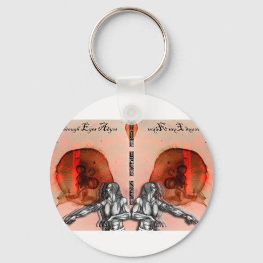"Door ogen afgrond" Merch Sleutelhanger (Voorkant)