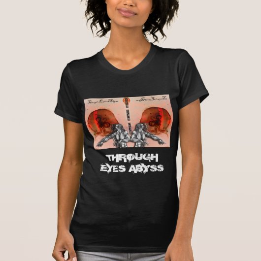 "Door ogen afgrond" Merch T-shirt (Voorkant)