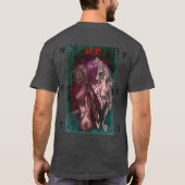 "Door ogen afgrond" Merch T-shirt (Achterkant)