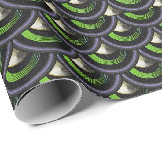 Door Pacock geïnspireerde Zeemeerminnen met cadeau Cadeaupapier (Rol Hoek)