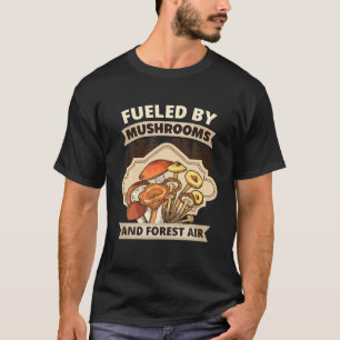 Door paddenstoelen en oester S van de Natuur van d T-shirt