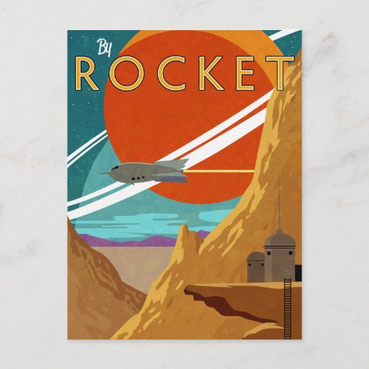 Door Rocket Briefkaart (Voorkant)