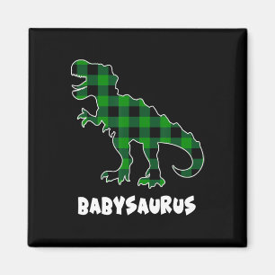Door Saurus T-rex Dinosauriërs Geruite St Patricks Magneet