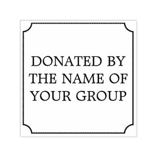 Door Sjabloon gedoneerd Zelfinktende Stempel