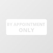 Door slechts Decale Opslag van de Benoeming te ben Raamsticker (Vel)