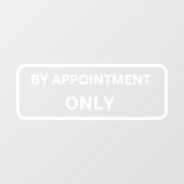 Door slechts Decale Opslag van de Benoeming te ben Raamsticker (Vel)