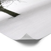 Door sneeuw bedekt landschap poster (Hoek)
