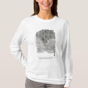 Door sneeuw bedekt landschap t-shirt