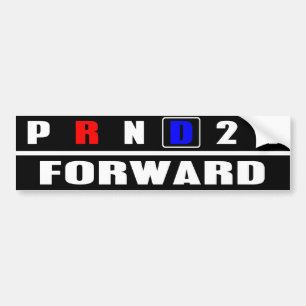 DOOR:STUREN MET pro-Liberale DEMOCRATEN - - Bumpersticker