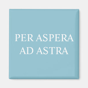 door tegenspoed tegen de sterren Magnet - Turquois Magneet